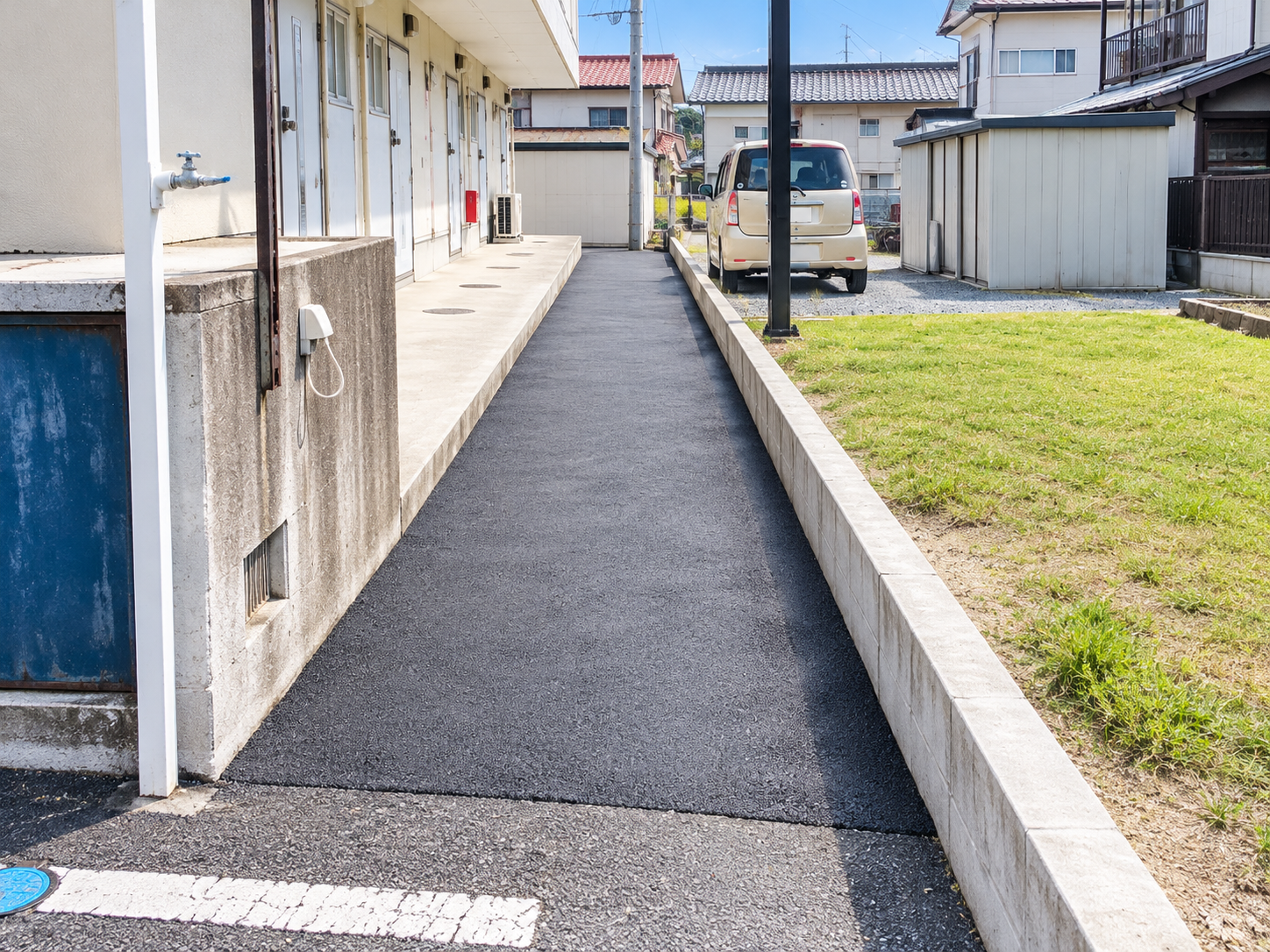 舗装工事の施工写真